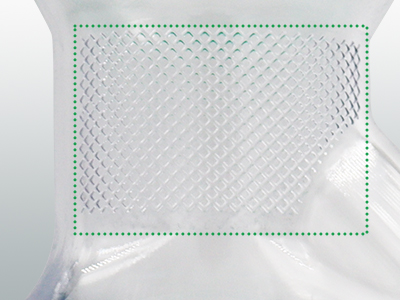 瓶頸處圓弧設計及磨砂工藝處理，輕松抓握